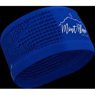 👉 One Size unisex blauw Compressport HeadBand On/Off - Mont Blanc 2022 Blue 7630102526875