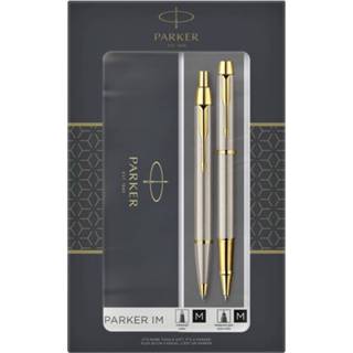 👉 Balpen medium active en Rollerpen Parker IM brushed metal GT 3026980932176