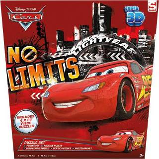 👉 Puzzel active Disney Cars 4in1 3D 5055114311691
