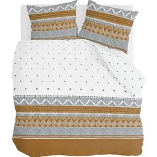 👉 Dekbed overtrek katoen wit WALRA Dekbedovertrek Ikat Dreams / Cognac 155 x 220 cm 8719023495824 8719023495848 8719023495923 8719023495886 8719023495909