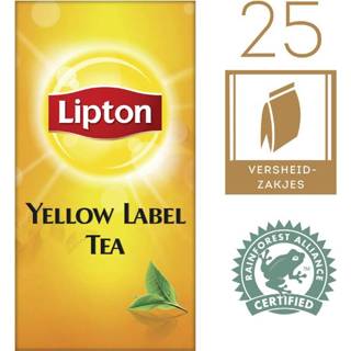 Geel active Thee Lipton Yellow label 25stuks 3228881002631