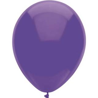 👉 Ballon paars active thema Ballonnen - verjaardag/thema feest 100x stuks 29 cm