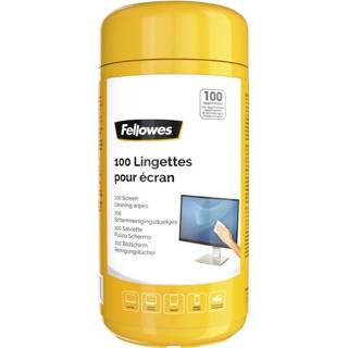 👉 Reinigingsdoekje active Reinigingsdoekjes Fellowes beeldscherm dispenser 100stuks