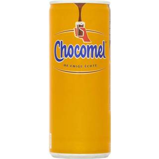 Chocolademelk active Chocomel de enige echte blikje 0.25l