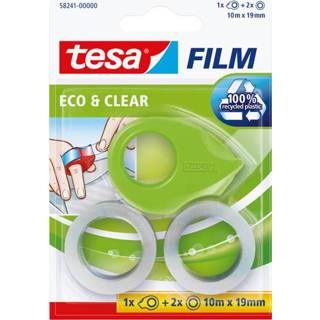 👉 Plakband active Tesa 58241 eco&clear 19mmx10m mini dispenser 4042448222688