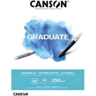 👉 Active Aquarelblok Canson Graduate A5 250gr 20vel 3148950020390