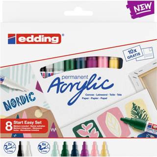 👉 Klein active Acrylmarker edding starterskit Scandinavisch 4057305031020