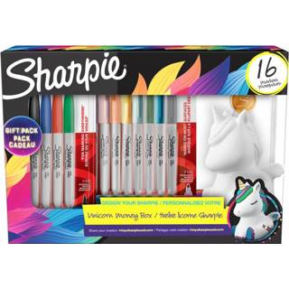 👉 Viltstift active Sharpie giftpack unicornà 10 kleuren 3026981644115