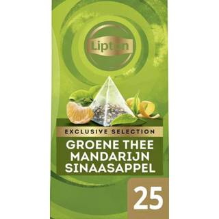 👉 Groene thee active mannen Lipton Exclusive Mandarijn 25 piramidezakjes 8717163858981