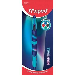 Balpen active Maped Nightfall 4-kleuren 3154142294456