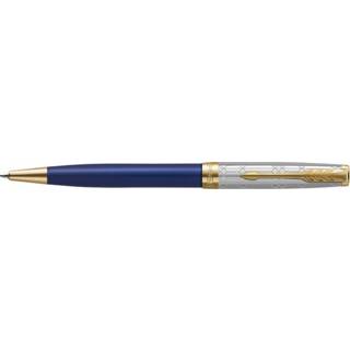 👉 Balpen blauw medium active Parker Sonnet special edition Queen Elisabeth sapphire blue lacquer 18K GT 3026981750755
