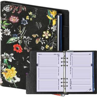 👉 Organizer zwart active Kalpa Clipbook A5 incl agenda 2022-2023 7dagen/2pagina's bloemenzee 8719489019619