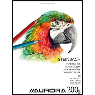 👉 Tekenblok papier active Aurora 27x36cm 20v 200gr Steinbach 5411028073535