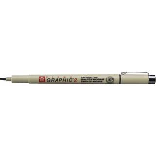 👉 Fineliner zwart active Sakura Pigma Graphic 2.0mm