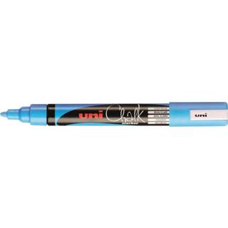 👉 Krijtstift blauw active Uni-ball Chalk rond lichtblauw 4902778140079