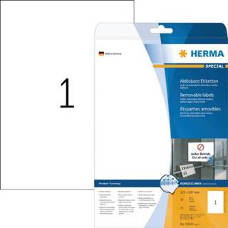 👉 Wit active Etiket HERMA 10021 210x297mm A4 verwijderbaar 25stuks 4008705100212