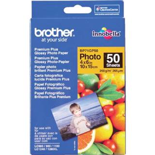 👉 Fotopapier active Brother BP-71 10x15cm 260gr glossy 50vel 4977766658430