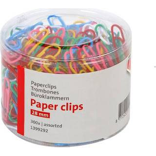 👉 Paperclip active Quantore 28mm assorti 300 stuks 8712453104496