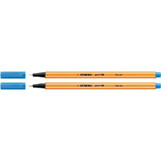 Fineliner blauw active STABILO point 88/22 Pruisisch 4006381186445