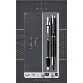 👉 Balpen zwart medium active en vulpen Parker IM black CT 3026980932152