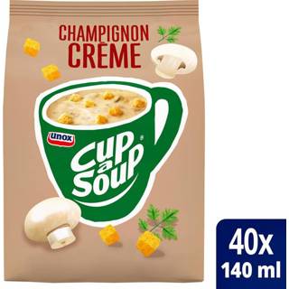 👉 Dag crème active Cup-a-Soup Unox machinezak champignon 140ml 8712566374588