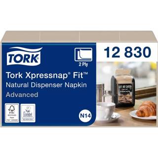 👉 Servet active Servetten Tork Xpressnap Fit® N14 2-laags naturel 12830 7322541071879