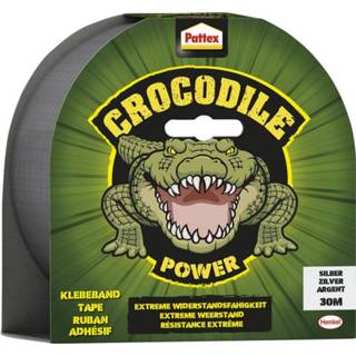 👉 Plakband zilver active Pattex Crocodile duct tape 50mmx30m 4053172015057