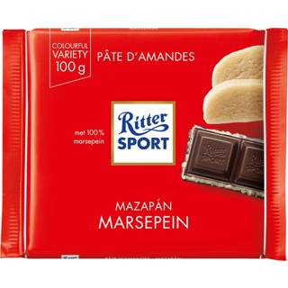 Active Chocolade Ritter Sport puur-marsepein 100gr 4000417025005