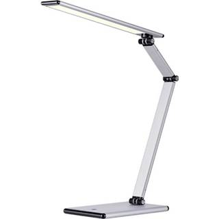 👉 Bureaulamp zilvergrijs active Hansa led Slim 7612176078245