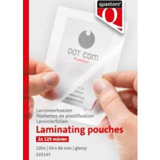 👉 Lamineerhoes active Quantore creditcard 54x86mm 2x125micron 100stuks 8712453090751