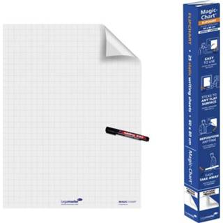 👉 Wit active Magic-Chart Legamaster flipchart 60x80cm met ruit 8713797044912