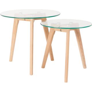 👉 Bijzettafel active Bijzet Tafel Happiness Set van 2