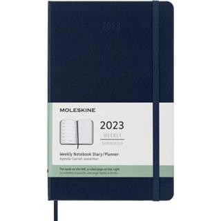 👉 Agenda saffierblauw large active notitieboek 2023 Moleskine 12mnd hard cover 8056420855807