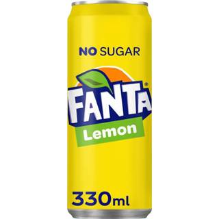 Frisdrank active Fanta Lemon No Sugar blikje 0.33l 5449000246349