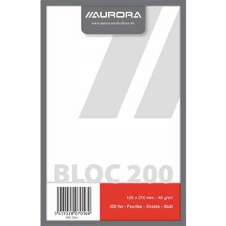 Kladblok active Aurora 135x210mm 200vel blanco 5411028070169