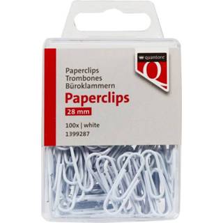 Paperclip wit active Quantore 28mm 100 stuks 8712453104465