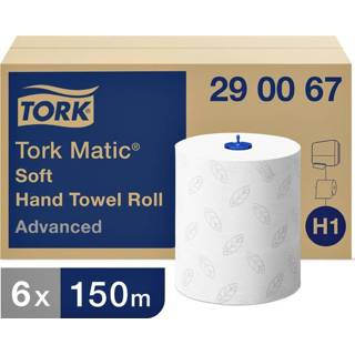 👉 Handdoekrol wit active Tork Matic® H1 advanced 2-laags scheurbestendig 150m 290067 7322540138719