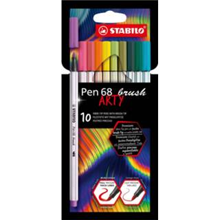 👉 Viltstift active STABILO Pen 68 ARTY Viltstiften, 10st. 4006381584111