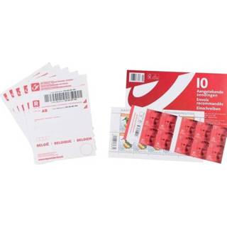 👉 Postzegel active Belgie aangetekend kit 10 stuks 5412885085860