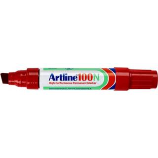 👉 Rood active Viltstift Artline 100 schuin 7.5-12mm 5410631063360