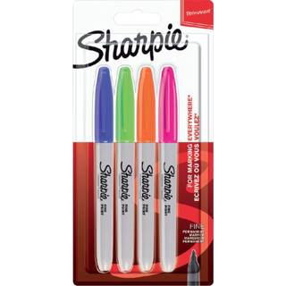 👉 Viltstift active Sharpie rond 0.9mm blisterà 4 stuks fun assorti 3026980654030