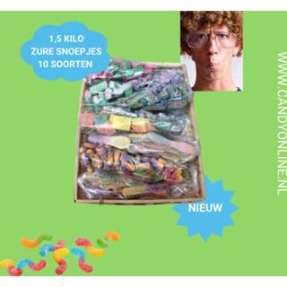 👉 Snoep CandyOnline Cadeaupakket Zure Snoepjes 10x150 Gram