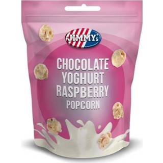 👉 Popcorn Jimmy's - Chocolate Yoghurt Raspberry 120 Gram