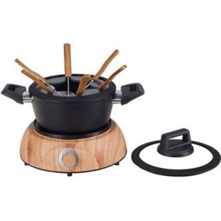 👉 Fondueset zwart hout active Nouvel WOOD 6-Persoons Zwart/Hout 7611172435663