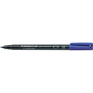 👉 Viltstift blauw m active Staedtler Lumocolor 317 permanent 4007817310595