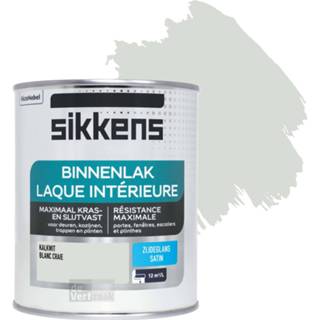 👉 Binnenlak middenklasse professioneel transparant zijdeglans waterbasis lakverf hout kalkwit Sikkens 750 ml 8711113125154