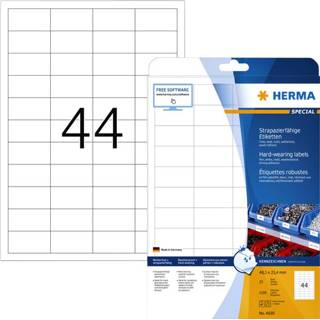 👉 Wit active Etiket HERMA 4690 48.3x25.4mm weerbestendig 1100stuks 4008705046909