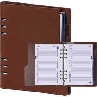 👉 Organizer bruin active Kalpa Clipbook A5 incl agenda 2022-2023 7dagen/2pagina's hazelnoot 8719489019572