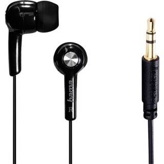 👉 Oortelefoon zwart active Hama in-ear Basic4Music 4047443388544