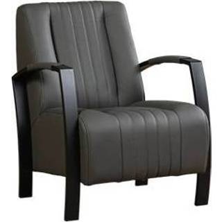 👉 Leren fauteuil grijs grijze leer glamour 120 grijs, leer, stoel 8719128966717